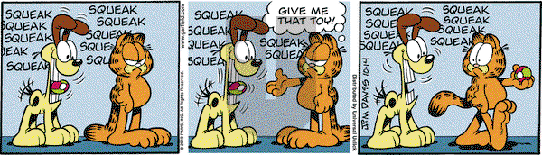Garfield on Thursday October 14, 2010 Comic Strip
