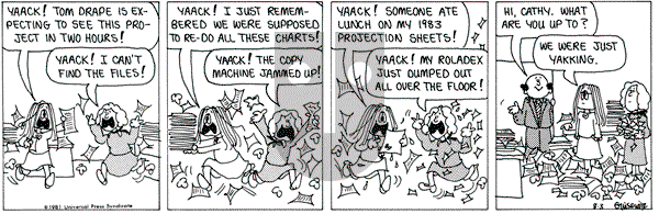 Cathy Classics on Monday August 3, 1981 Comic Strip