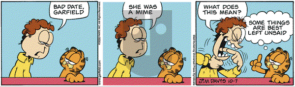 Garfield - Friday October 7, 2005 Comic Strip
