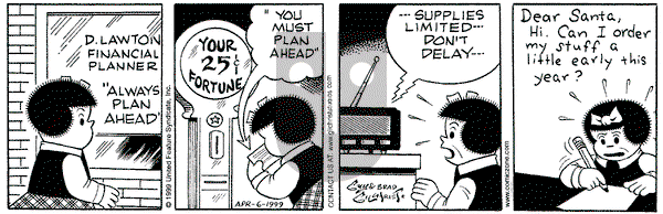 Nancy on Wednesday January 12, 2000 Comic Strip