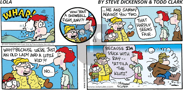 Lola - Sunday January 23, 2005 Comic Strip