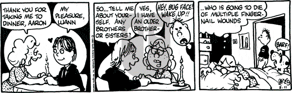 Luann on Saturday February 11, 1989 Comic Strip