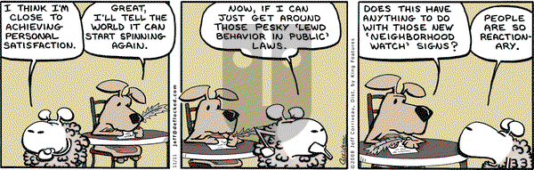 DeFlocked on Tuesday November 11, 2008 Comic Strip
