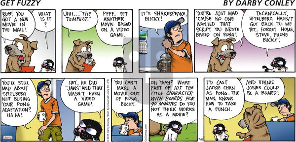 Get Fuzzy on Sunday July 8, 2012 Comic Strip