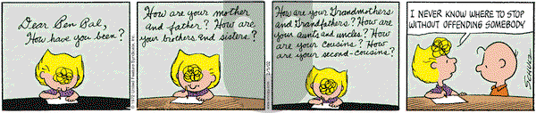 Peanuts on Tuesday February 5, 2002 Comic Strip
