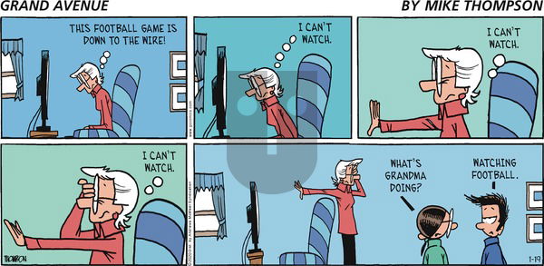 Grand Avenue on Sunday January 19, 2025 Comic Strip