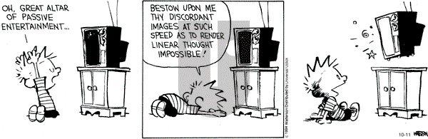 Calvin and Hobbes on Saturday October 11, 2014 Comic Strip
