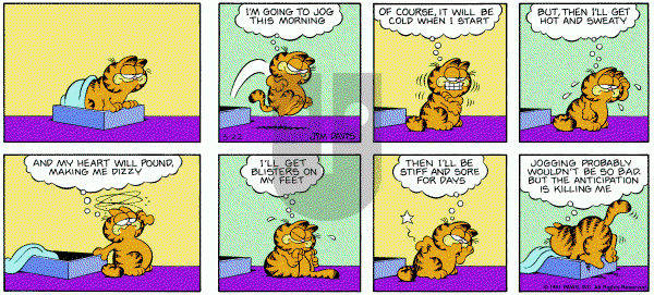 Garfield on Sunday March 22, 1981 Comic Strip