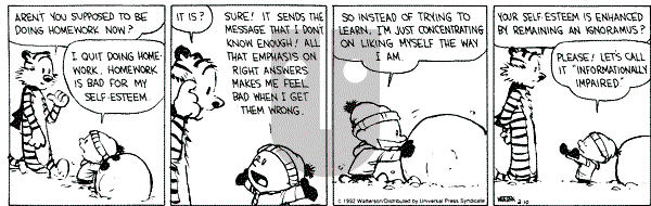 Calvin and Hobbes - Monday February 10, 1992 Comic Strip