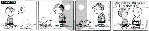 Peanuts on Wednesday January 7, 1959 Comic Strip