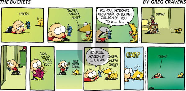 The Buckets on Sunday January 12, 2014 Comic Strip
