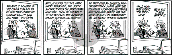 Doonesbury on Monday November 7, 1977 Comic Strip