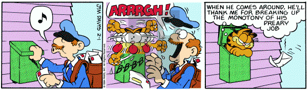 Garfield on Wednesday February 1, 1984 Comic Strip