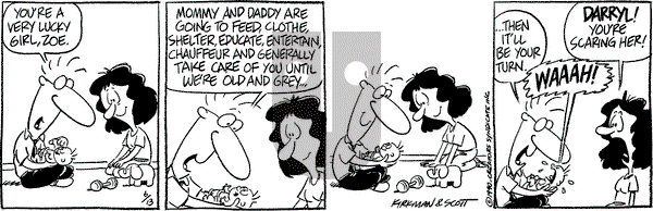 Baby Blues on Wednesday June 13, 1990 Comic Strip