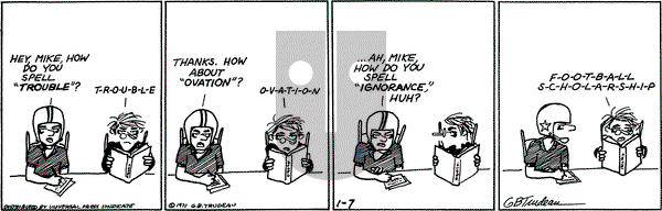 Doonesbury on Thursday January 7, 1971 Comic Strip