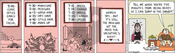 Cathy Classics - Wednesday February 14, 2007 Comic Strip