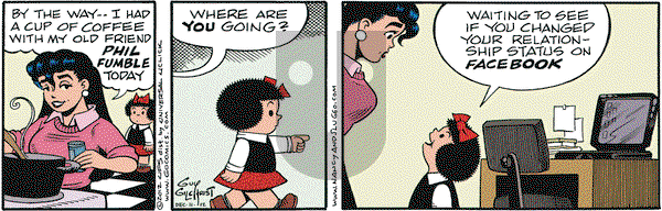 Nancy on Tuesday December 11, 2012 Comic Strip