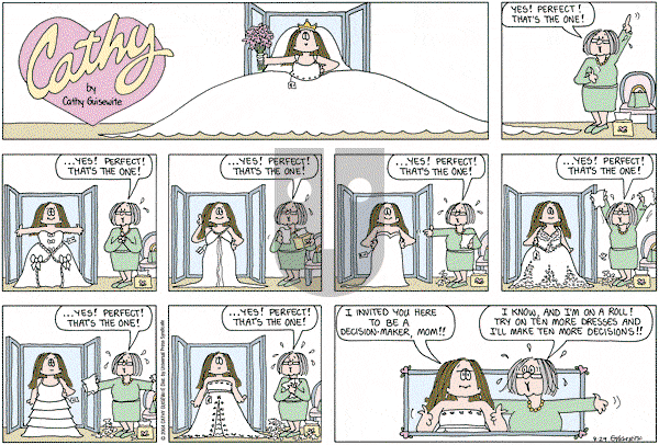 Cathy Classics - Sunday August 29, 2004 Comic Strip