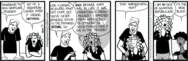 Clear Blue Water on Monday January 7, 2008 Comic Strip