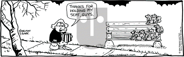 Lola - Saturday January 31, 2004 Comic Strip