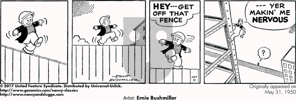 Nancy Classics on Wednesday May 31, 2017 Comic Strip