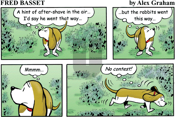 Fred Basset on Sunday July 25, 2010 Comic Strip