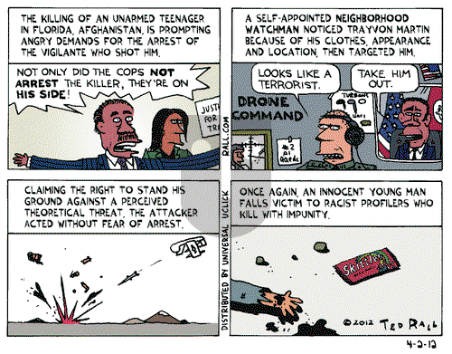 Ted Rall on Monday April 2, 2012 Comic Strip