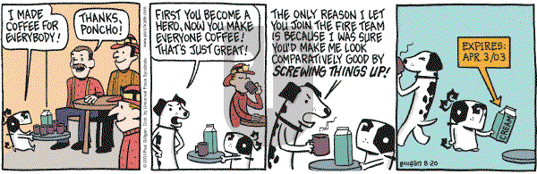 Pooch Cafe on Friday August 20, 2004 Comic Strip