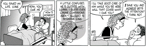 Luann on Monday August 26, 2002 Comic Strip