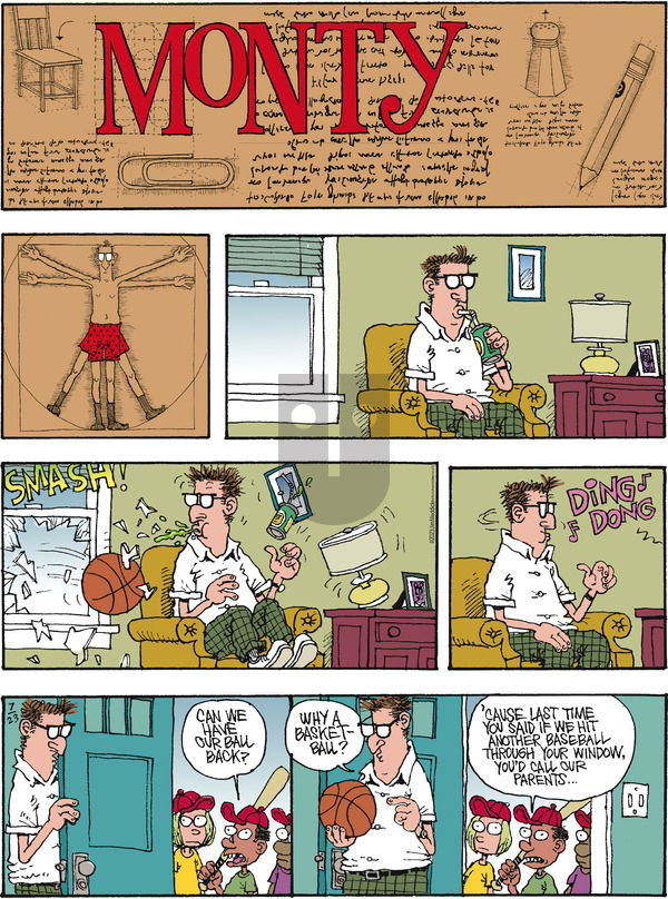 Monty - Sunday July 23, 2023 Comic Strip
