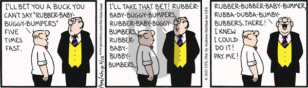 The Born Loser on Wednesday February 10, 2021 Comic Strip
