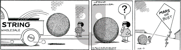 Nancy on Friday February 4, 1955 Comic Strip