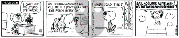 Peanuts on Monday March 14, 1966 Comic Strip