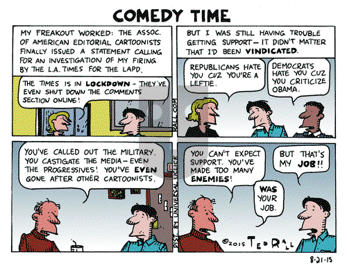 Ted Rall on Friday August 21, 2015 Comic Strip