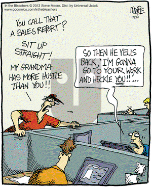 In the Bleachers on Thursday May 23, 2013 Comic Strip