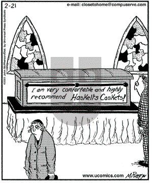 Close to Home on Wednesday August 1, 2001 Comic Strip