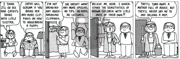 Cathy Classics on Thursday January 19, 1989 Comic Strip