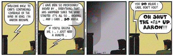 The Boondocks on Tuesday April 1, 2003 Comic Strip
