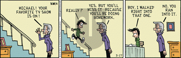 Grand Avenue on Tuesday March 27, 2018 Comic Strip