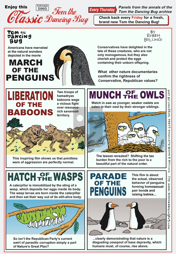 Tom the Dancing Bug on Thursday April 24, 2014 Comic Strip