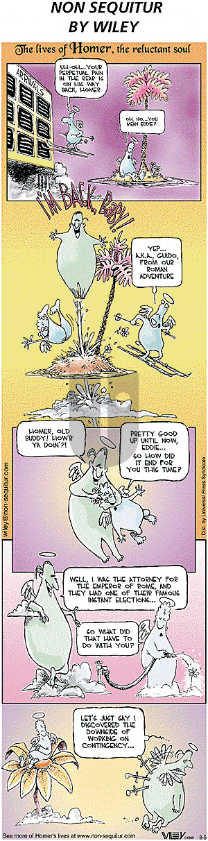 Non Sequitur on Sunday August 5, 2001 Comic Strip