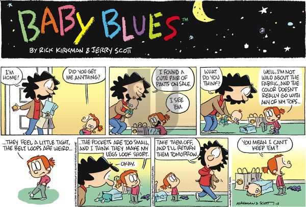 Baby Blues on Sunday January 13, 2013 Comic Strip