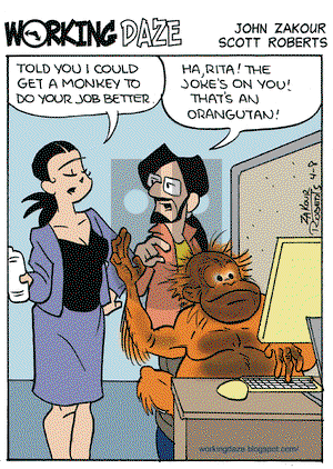 Working Daze on Wednesday April 8, 2009 Comic Strip