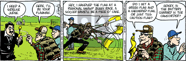 Cleats - Tuesday March 12, 2002 Comic Strip