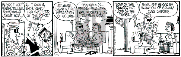 Monty on Wednesday February 12, 2003 Comic Strip