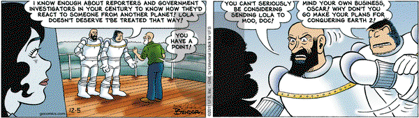 Alley Oop - Monday December 5, 2011 Comic Strip