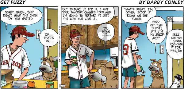 Get Fuzzy - Sunday August 4, 2002 Comic Strip