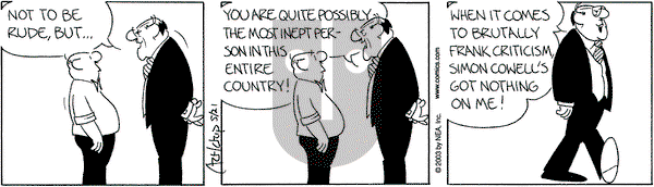 The Born Loser on Thursday September 25, 2003 Comic Strip