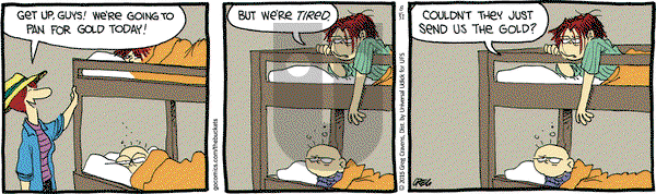 The Buckets on Monday August 31, 2015 Comic Strip