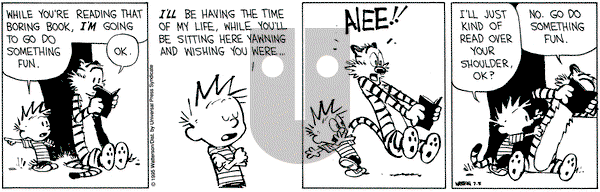 Calvin and Hobbes on Wednesday July 5, 1995 Comic Strip